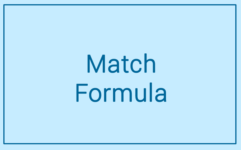 Module 45: MATCH Function