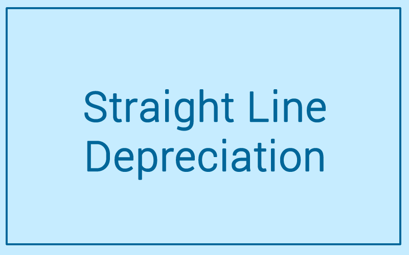 Module 52: Straight Line Depreciation