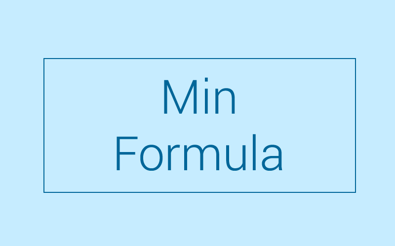 Module 17: MIN Function