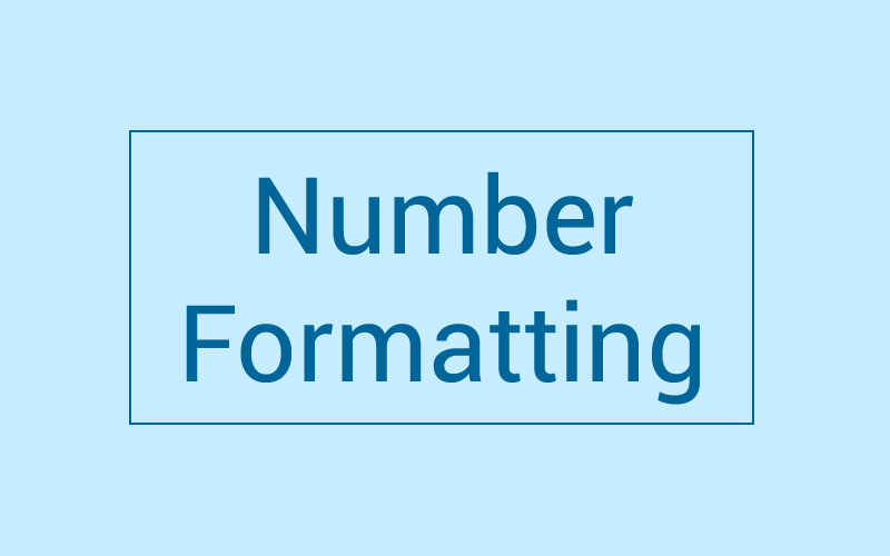 Module 33: Number Formatting
