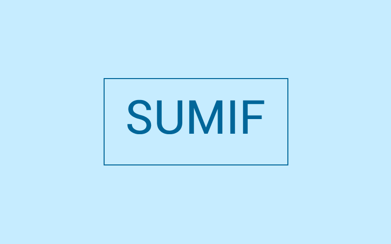Module 15 : SUMIF Formula