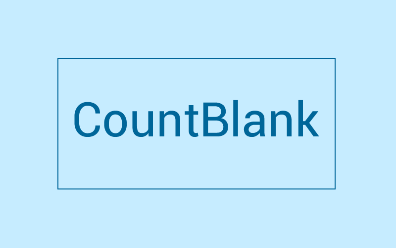 Module 20 : COUNTBLANK