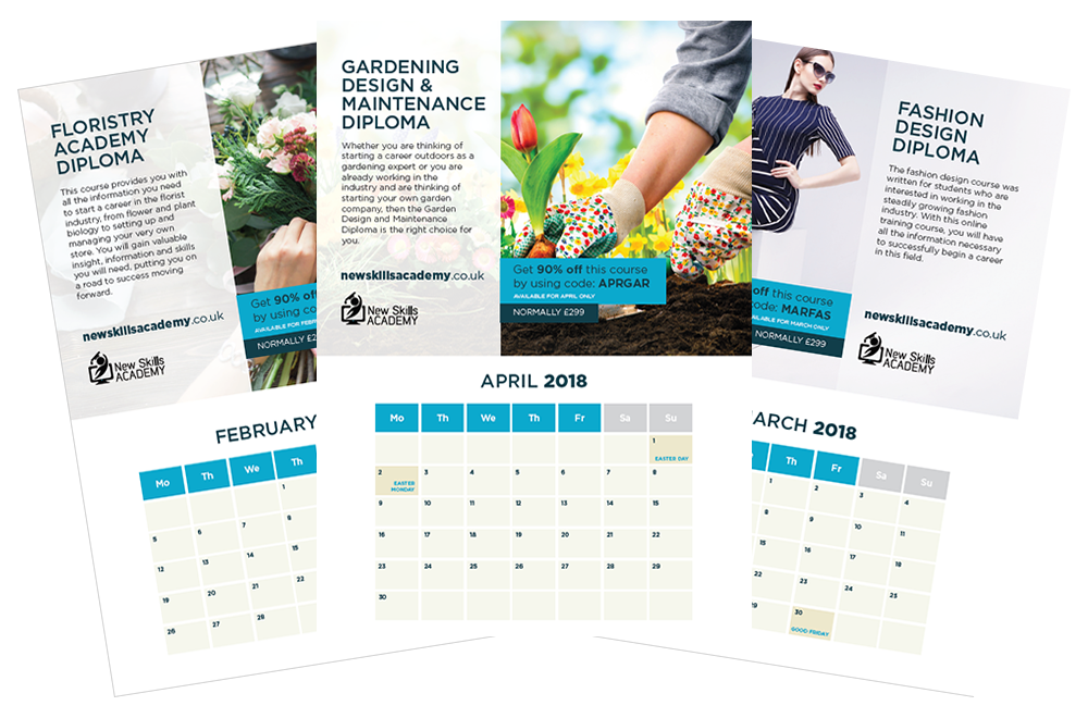 Get Your Free 2018 Calendar New Skills Academy